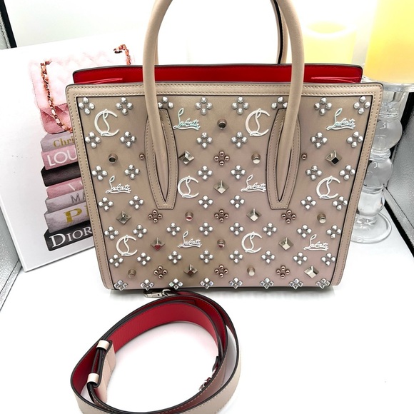 Christian Louboutin Authentic Paloma Medium Tote - Leche Biege - Picture 2 of 16
